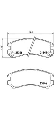Тормозные колодки BREMBO P 56 018