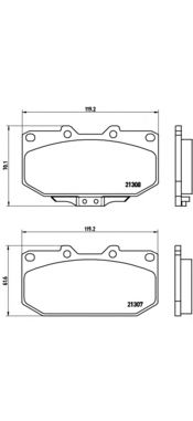 Тормозные колодки BREMBO P 56 025