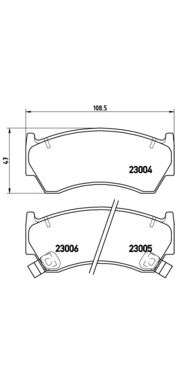 Тормозные колодки BREMBO P 56 033
