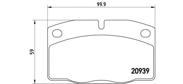Тормозные колодки BREMBO P 59 005