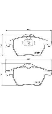 Тормозные колодки BREMBO P 59 022