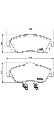 Тормозные колодки BREMBO P 59 036