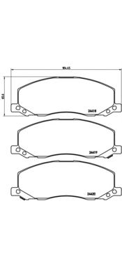 Тормозные колодки BREMBO P 59 058