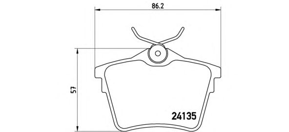 Тормозные колодки BREMBO P 61 079