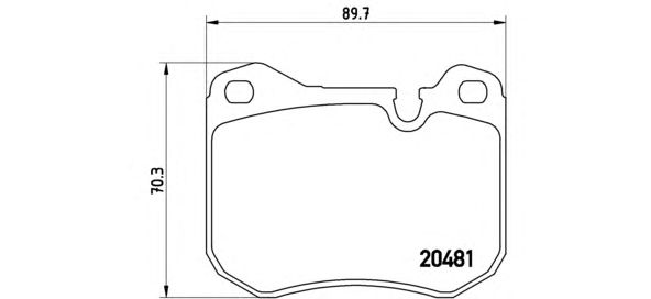 Тормозные колодки BREMBO P 65 002