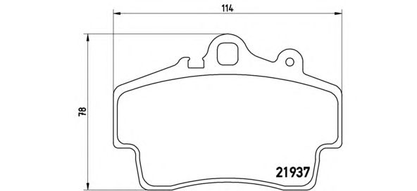 Тормозные колодки BREMBO P 65 007