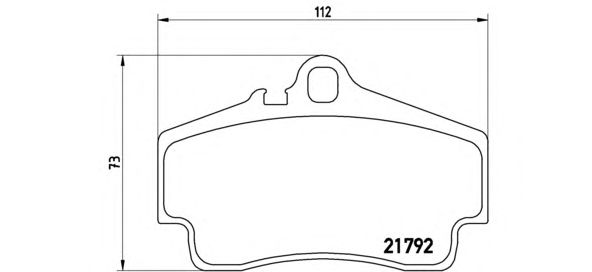 Тормозные колодки BREMBO P 65 008