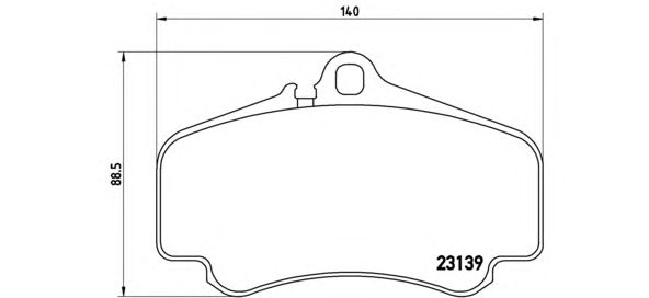 Тормозные колодки BREMBO P 65 011