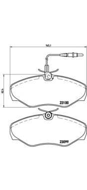 Тормозные колодки BREMBO P 68 026