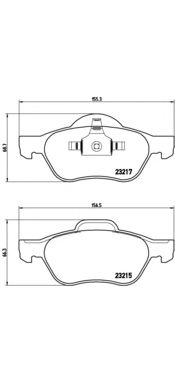 Тормозные колодки BREMBO P 68 029