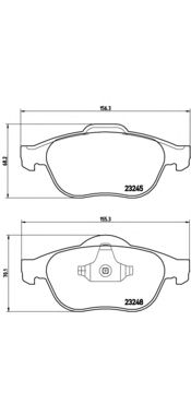 Тормозные колодки BREMBO P 68 032