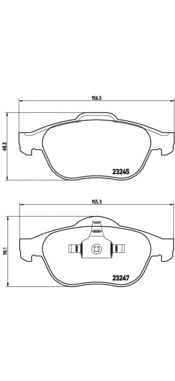 Тормозные колодки BREMBO P 68 040