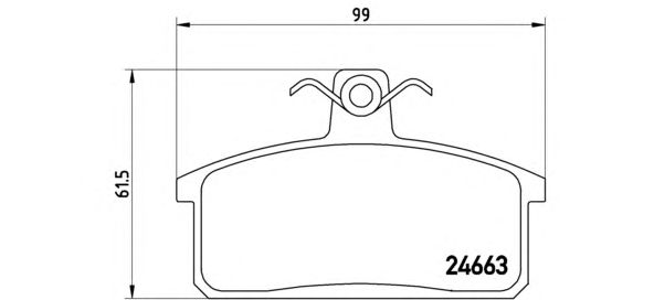 Тормозные колодки BREMBO P 79 007