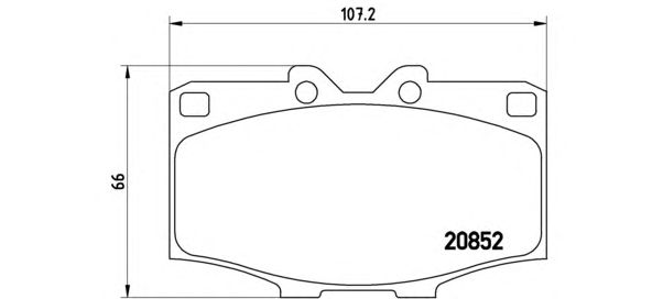 Тормозные колодки BREMBO P 83 006