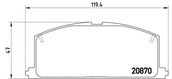 Тормозные колодки BREMBO P 83 011