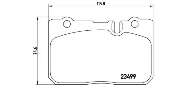 Тормозные колодки BREMBO P 83 039