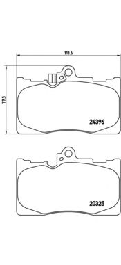 Тормозные колодки BREMBO P 83 072