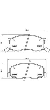 Тормозные колодки BREMBO P 83 093