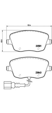 Тормозные колодки BREMBO P 85 077