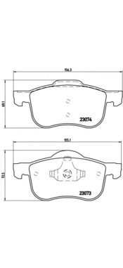 Тормозные колодки BREMBO P 86 016