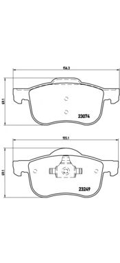 Тормозные колодки BREMBO P 86 020