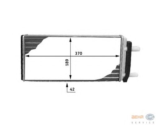 Радіатор опалення HELLA 8FH 351 312-481