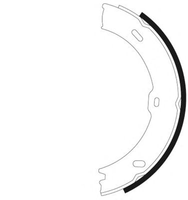 Тормозные колодки ручника HELLA 8DA 355 050-761
