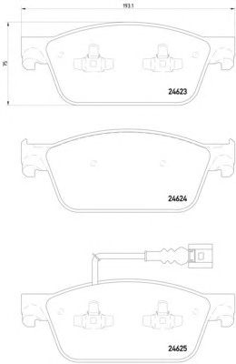 Тормозные колодки HELLA 8DB 355 014-981