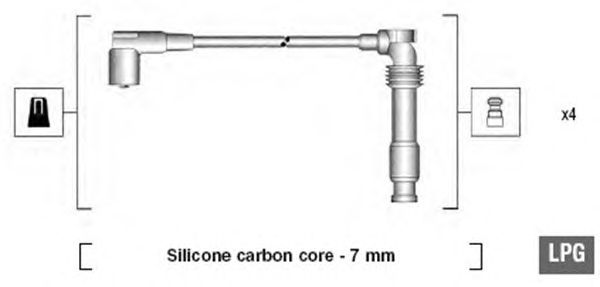 Комплект високовольтних проводів MAGNETI MARELLI 941125310683