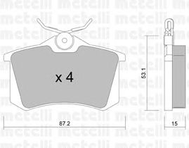 Тормозные колодки METELLI 22-0100-0