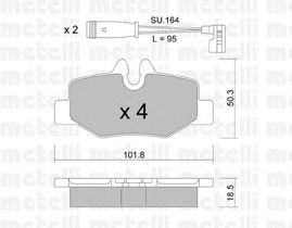 Тормозные колодки METELLI 22-0576-0K