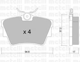 Тормозные колодки METELLI 22-0635-0