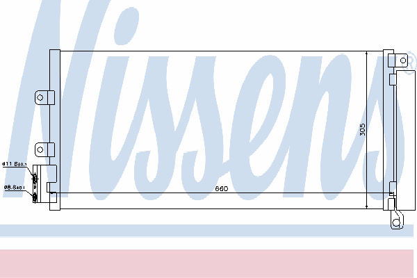 Радиатор кондиционера NISSENS 940023