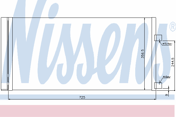 Радиатор кондиционера NISSENS 940034