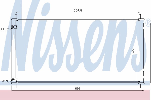 Радиатор кондиционера NISSENS 940036