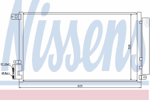 Радиатор кондиционера NISSENS 940095
