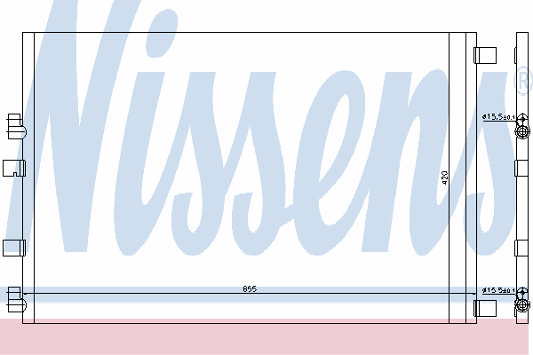Радиатор кондиционера NISSENS 940152