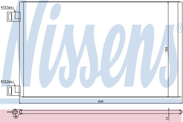 Радиатор кондиционера NISSENS 940184