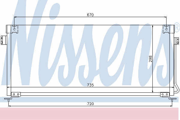 Радіатор кондиціонера NISSENS 94507