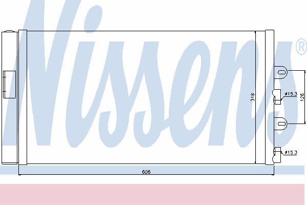 Радиатор кондиционера NISSENS 94669