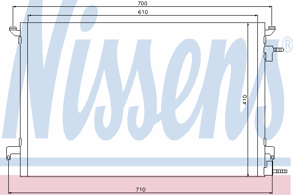 Радиатор кондиционера NISSENS 94852