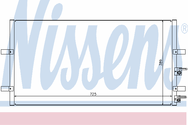 Радиатор кондиционера NISSENS 94915