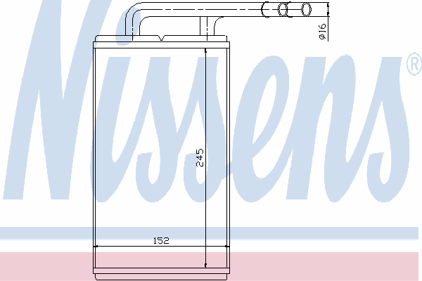 Радиатор отопителя NISSENS 71740