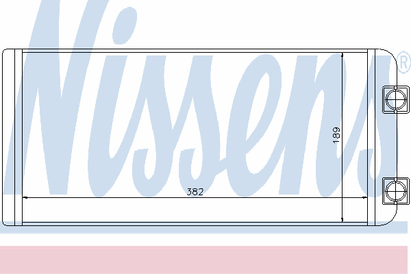 Радиатор отопителя NISSENS 73643