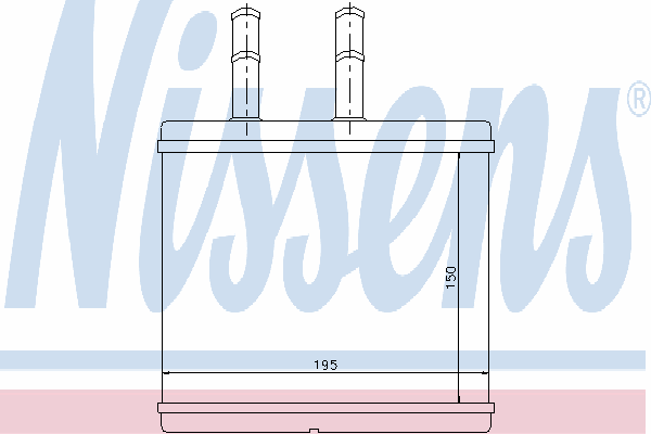 Радиатор отопителя NISSENS 76504