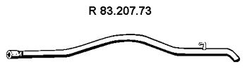 Труба выхлопного газа EBERSPACHER 83.207.73