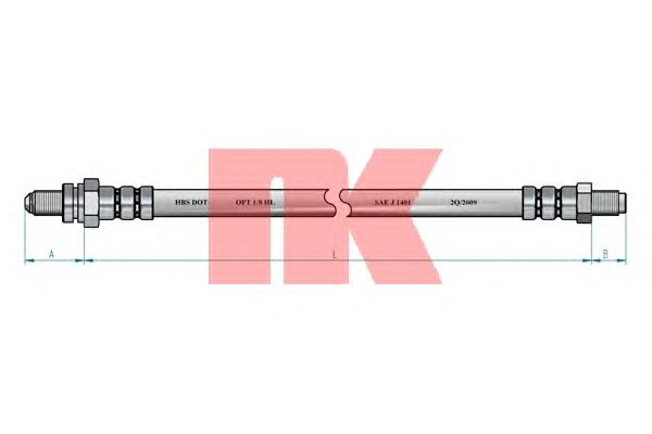 Тормозной шланг NK 852580
