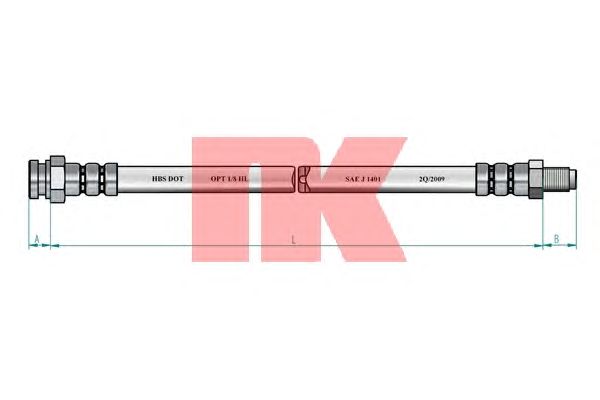 Тормозной шланг NK 8523122