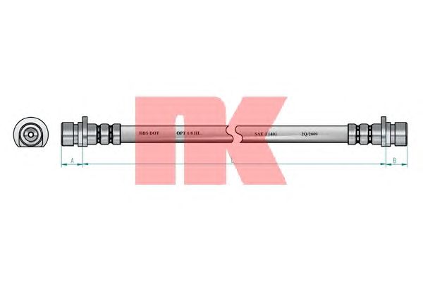 Тормозной шланг NK 852672