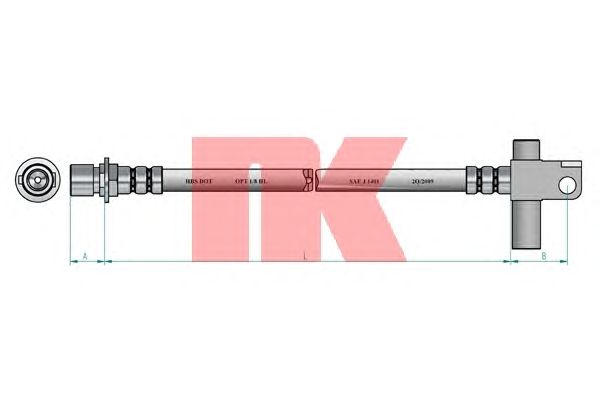 Тормозной шланг NK 852584